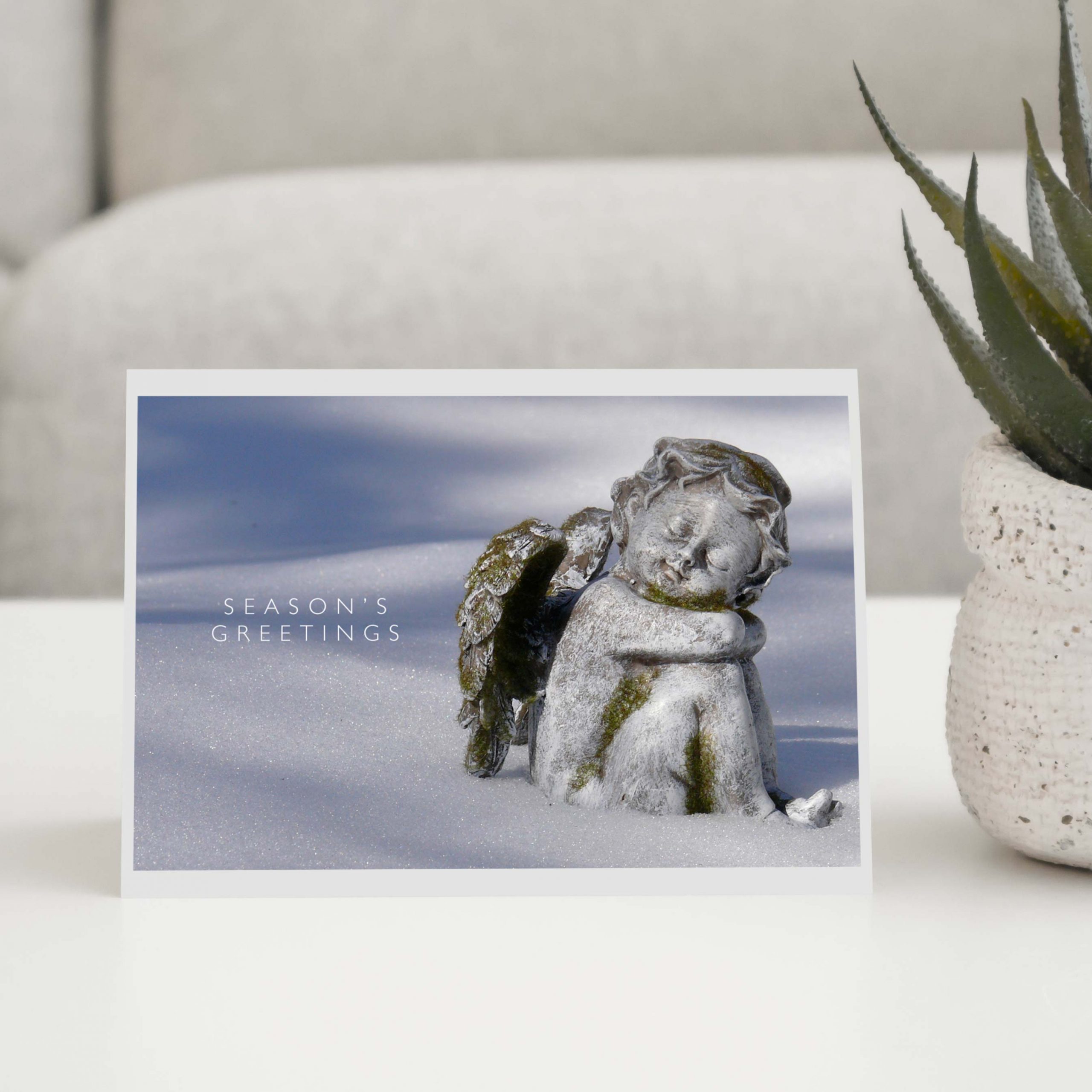 Angel In The Snow Greeting Card