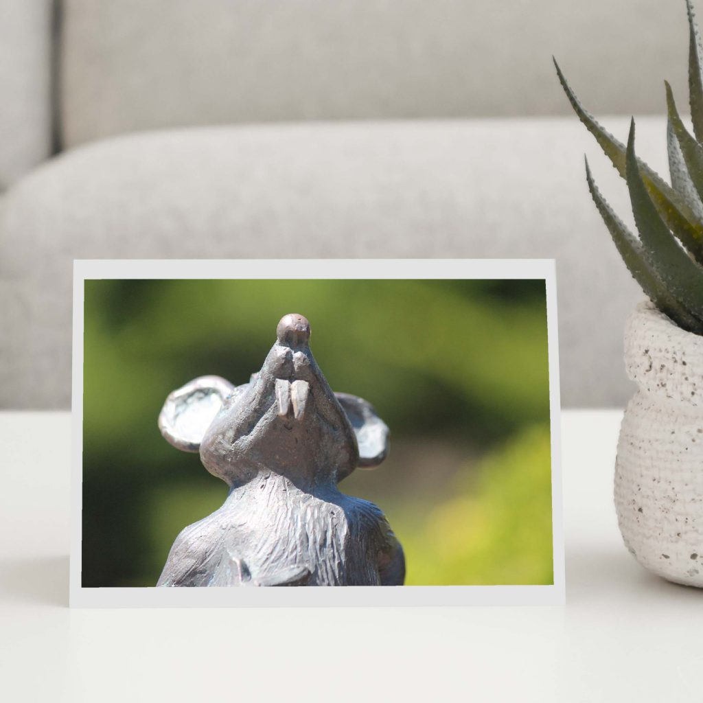 Stone Mouse Greeting Card - Creative Prints